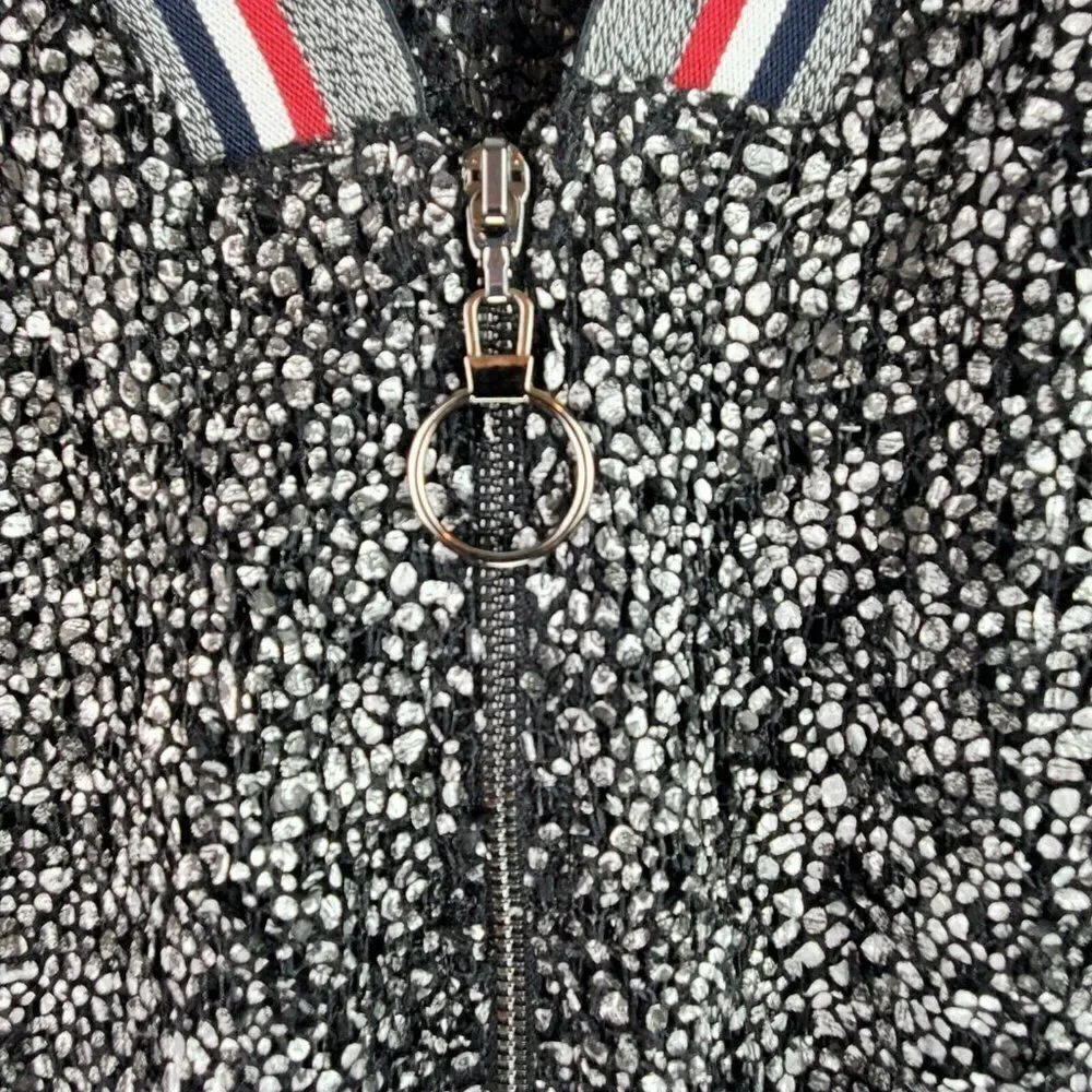 Zoe By Michael Phillips Jacket XXL Black & Silver - Picture 10 of 11